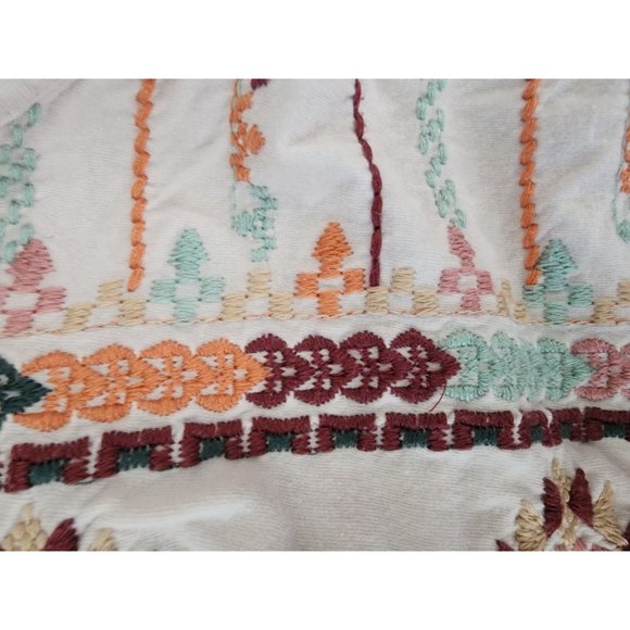 Johnny Was Embroidered Top Cotton Blouse Small - Picture 7 of 7